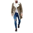 thumbnail image 1 of Vedolay Jacket for Men Light Weight Coats Long Sleeve Outfits Clothes Khaki,M, 1 of 5
