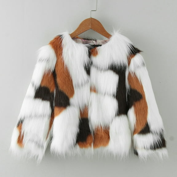 Vedolay Jackets Baby Girls Chic Open Front Jackets Long Sleeve Winter Thicken Jacket,A 4-5 Years