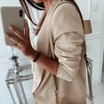 thumbnail image 1 of Vedolay Jackets Women's Oversized Casual Long Sleeve Single Button Office Business Jackets Blazer,Beige XXL, 1 of 4