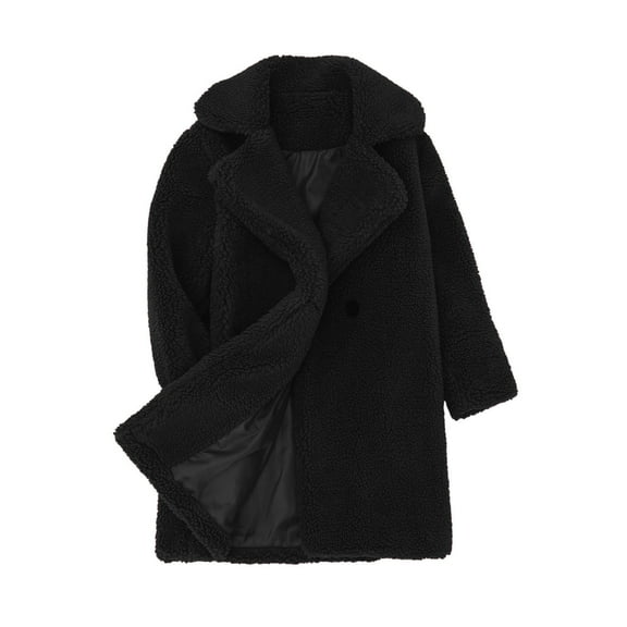 Vedolay Jackets for Girls Toddler Girls Sequin Zipper Coat Jacket Character Print Long Sleeves Outwear,Black 5-6 Years