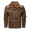 thumbnail image 1 of Vedolay Jackets for Men Basic Comfy Loose Fit Long Sleeve Open Front Cardigan Clothes Brown,M, 1 of 3