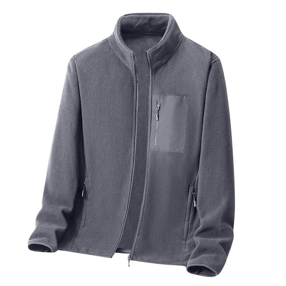 Vedolay Jackets for Men Business Casual Fall Coat Work Winter Coats 2023 Grey,5XL