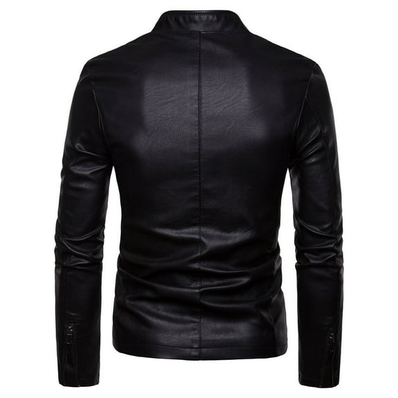 Vedolay Jackets for Men Cropped Cardigan Open Front Button Down Loose Jacket Coat Clothes Black,M
