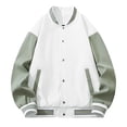 thumbnail image 1 of Vedolay Jackets for Men Fashion Autumn Long Sleeve Loose Hooded Coat for Men Cardigan White,M, 1 of 3
