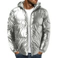 thumbnail image 1 of Vedolay Jackets for Men Hooded Lined Parka Jacket Lightweight Hooded Winter Coat Grey,2XL, 1 of 2