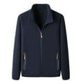 thumbnail image 1 of Vedolay Jackets for Men Long Sleeve Button Down Blazer Jacket Wear Coat Clothes Dark Blue,M, 1 of 4