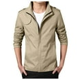 thumbnail image 1 of Vedolay Jackets for Men Open Front Work Office Jackets Blazer Clothes Khaki,XL, 1 of 5