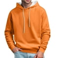 thumbnail image 1 of Vedolay Jackets for Men Printed Long Sleeves Shirt with Pocket Orange,S, 1 of 4