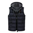 thumbnail image 1 of Vedolay Jackets for Men Thick Warm Parka Jackets Hooded Outwear Dark Blue,L, 1 of 4