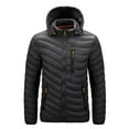 thumbnail image 1 of Vedolay Jackets for Men Winter Jacket Outwear Mens Overcoats Casual Thicken Coats Black,2XL, 1 of 4
