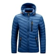 thumbnail image 1 of Vedolay Jackets for Men Winter Jacket Outwear Mens Overcoats Casual Thicken Coats Blue,4XL, 1 of 4