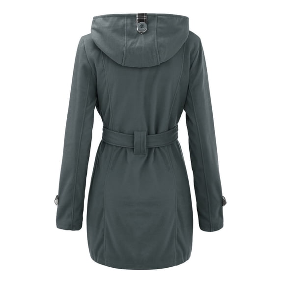 Vedolay Jackets for Women Casual Lapel Single Long Sleeve Office Work Suit Jacket,Gray S