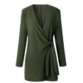 thumbnail image 1 of Vedolay Jackets for Women Casual Long Sleeve Open Front Lapel Collar Work Office Casual Jacket,Green S, 1 of 3