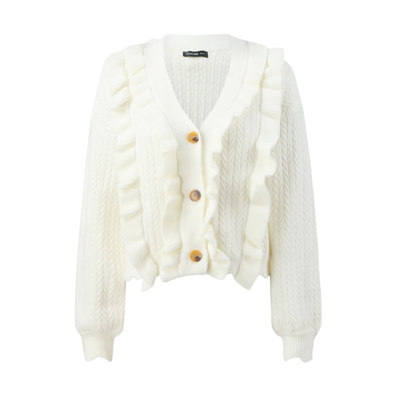 Vedolay Jackets for Women Fall Fashion 2023 Casual Jackets Long Sleeve Work Suit Jackets with Pockets,White S