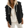thumbnail image 1 of Vedolay Jackets for Women Lightweight Long Sleeve Open Front Blazer Jacket Cardigan Black,L, 1 of 5