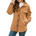 thumbnail image 1 of Vedolay Jackets for Women Long Sleeve Bomber Jacket Coat with Pocket A,XL, 1 of 4