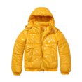 thumbnail image 1 of Vedolay Jackets for Women Patchwork Winter Hooded Coat Zipper Up Outwear with Pocket Yellow,S, 1 of 5