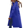 thumbnail image 1 of Vedolay Jackets for Women Winter Coats Single Long Coat Blue,XL, 1 of 5