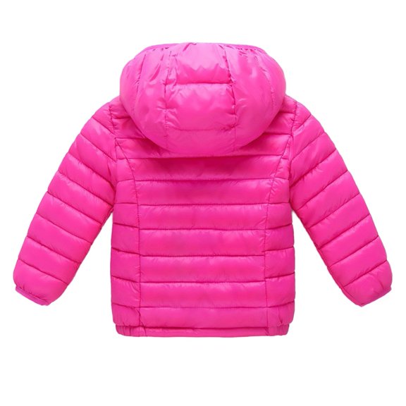 Vedolay Jean Jackets Boys Fall Long Sleeve Button Front Lapel Collar Jacket,Hot Pink 2-3 Years