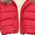 thumbnail image 1 of Vedolay Jean Jackets Boys Winter Long Sleeve Fashion Thick Warm down Soft Jacket,Red 3-4 Years, 1 of 5