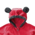 thumbnail image 1 of Vedolay Jean Jackets for Boy Coat Watercolor Zip-Up Hoodie Warm Outerwear Kids Hooded Jacket,Red 18-24 Months, 1 of 3