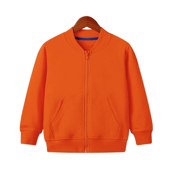 Vedolay Jean Jackets for Boy Jacket Winter Kids Prints Toddler Outwear Windproof Warm Boy's Coat,Orange 2-3 Years