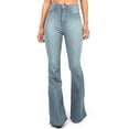 thumbnail image 1 of Vedolay Jeans Women Women Flare Jeans Skinny High Waist Stretchy Buttoned Denim Pants,Light Blue 3XL, 1 of 4