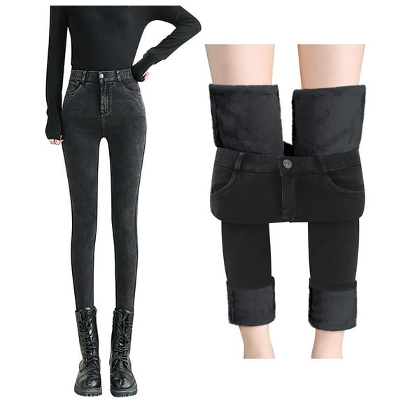 Vedolay Jeans Womens High Waist Vintage Mild Destroyed Slim Fit Jeans,F XL