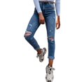 thumbnail image 1 of Vedolay Jeans for Women High Waisted Wide Leg Jeans Regular Fit Button Up Denim Pants,A L, 1 of 3
