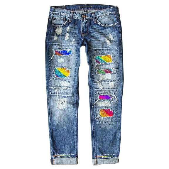 Vedolay Jeans for Women Trendy Women's High Waisted Baggy Jeans Straight Leg Casual Denim Pants,A L