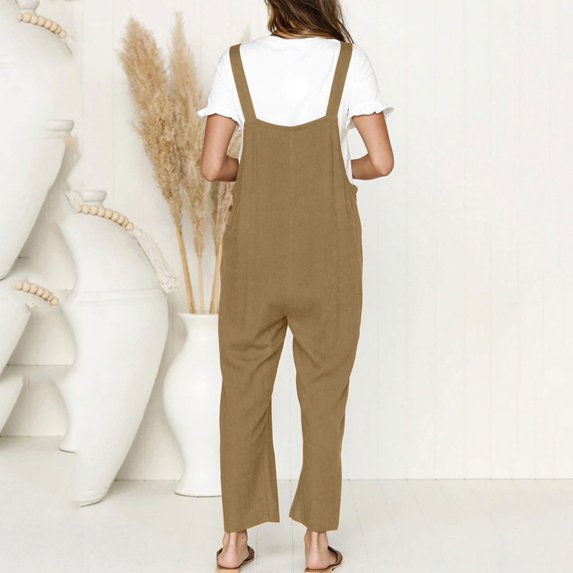 Vedolay Jumpsuit Women's Bodycon Long Sleeve Ribbed Zipper One Piece Pants Rompers Jumpsuits,Khaki 5XL