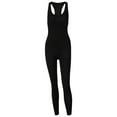 thumbnail image 1 of Vedolay Jumpsuits For Women Elegant Women's Dressy Elegant Comfy Stretch Pull On Off Shoulder High Waist Wide Leg Pants Fashion Jumpsuit Romper,Black M, 1 of 5