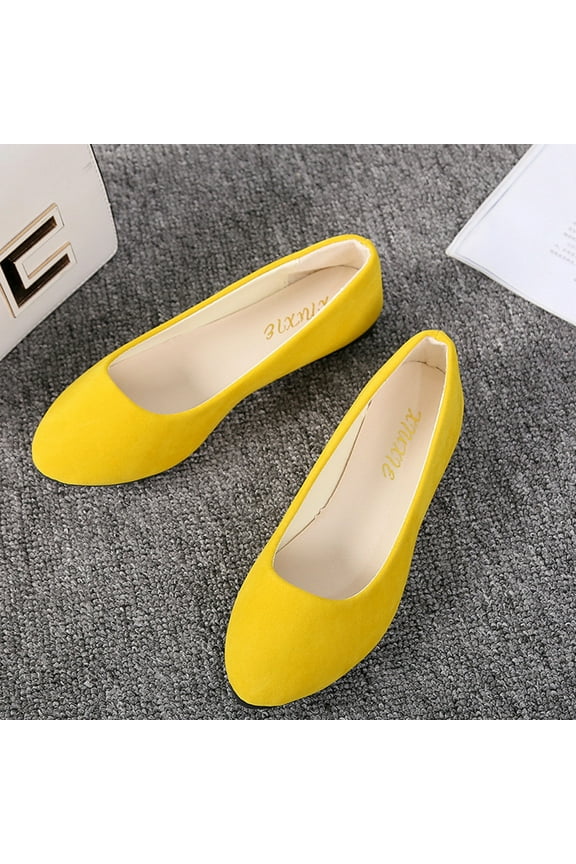 Keen Casual Shoes For Women Shoes for Ladies's Soft Comfy Non-Slip Walking Loafers,Yellow 8