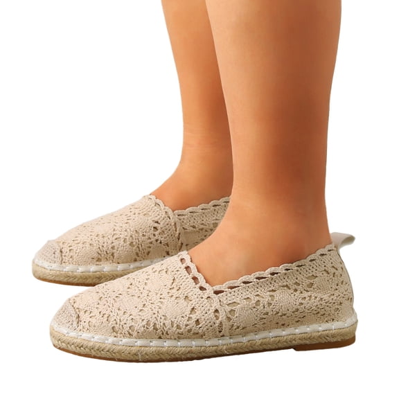 Vedolay Keen Casual Shoes For Women Sneakers For Women Slip On Summer Fashion Comfortable Flats Loafer,Beige 7.5