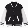 thumbnail image 1 of Vedolay Kids Baseball Jacket Long Sleeve Varsity Jackets for Boys Girls Buttons Down Coat with Pocket, 1 of 7