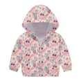 thumbnail image 1 of Vedolay Kids Coat 2023 Kids Hooded Jacket Girls Long Sleeve Windproof Coat Pink,90, 1 of 1