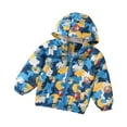 thumbnail image 1 of Vedolay Kids Coat Warm Baby Hooded Girls Kids Thick Girls Coat Outwear Blue,3-4 Years, 1 of 5