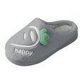 thumbnail image 1 of Vedolay Kids House Slippers Boys Slippers Girls Slipper Warm Cozy Home Slippers Grey,26-27, 1 of 5