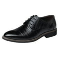 thumbnail image 1 of Vedolay Lace Up Leather Oxfords Classic Comfortable Modern Dress Shoes for Men(Black,13), 1 of 5