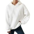 thumbnail image 1 of Vedolay Light Jackets for Women Fashion 2023 Pullover Long Sleeve Hoodies Tops Fall Outfits 2023 Clothes Zip up Jacket White,XL, 1 of 5