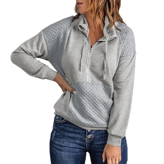 Vedolay Light Jackets for Women Fashion Oversized Sweatshirt Sweater Pullover Tops for Women Jackets for Women Grey,M