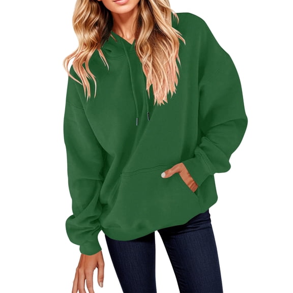 Vedolay Light Jackets for Women Fashion Plush Hooded Long Sleeve Pullover Sweater Jackets for Women AG,2XL