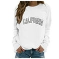 thumbnail image 1 of Vedolay Light Jackets for Women Fashion Printed Long Sleeve Hoodie Sweater 2023 Zip up Jacket White,L, 1 of 4