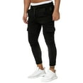 thumbnail image 1 of Vedolay Linen Pants Men Hiking Pants Workout Joggers Sweatpants for Men Black,2XL, 1 of 5