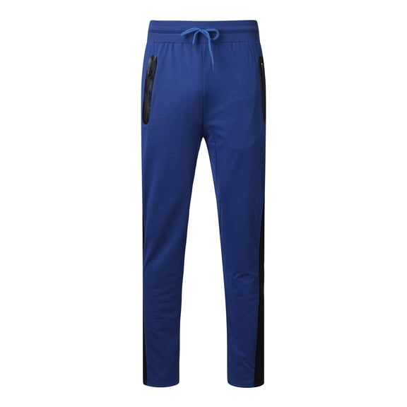 Vedolay Linen Pants Men Sweatpants Legging Casual Pants Blue,L