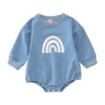 thumbnail image 1 of Vedolay Little Girl Autumn Outfits Cute 2023 Girl Cotton Long Sleeve Bodysuits Blue,60, 1 of 5
