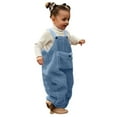 thumbnail image 1 of Vedolay Little Girl Autumn Outfits Toddler Baby Girls Winter Cute Jumpsuit Romper Warm Outwear Blue,100, 1 of 2