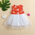 thumbnail image 1 of Vedolay Little Girl Dress Toddler Girls Dresses for Summer Short Sleeve Kid Clothes Party Tutu Dresses for Little Girls,Red 4-5 Years, 1 of 5