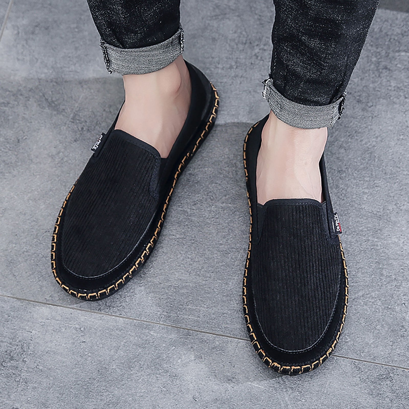 Black top summer loafers