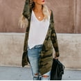 thumbnail image 1 of Vedolay Long Cardigans for Women 2023 Long Sleeve Solid Color Jacket Coat Camouflage,2XL, 1 of 3
